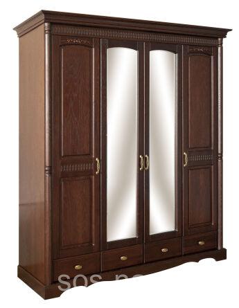 Шкаф для одежды 4д Паола 2581-01 БМ671